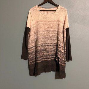 Free People Ombre Chunky Knit Oversized Sweater